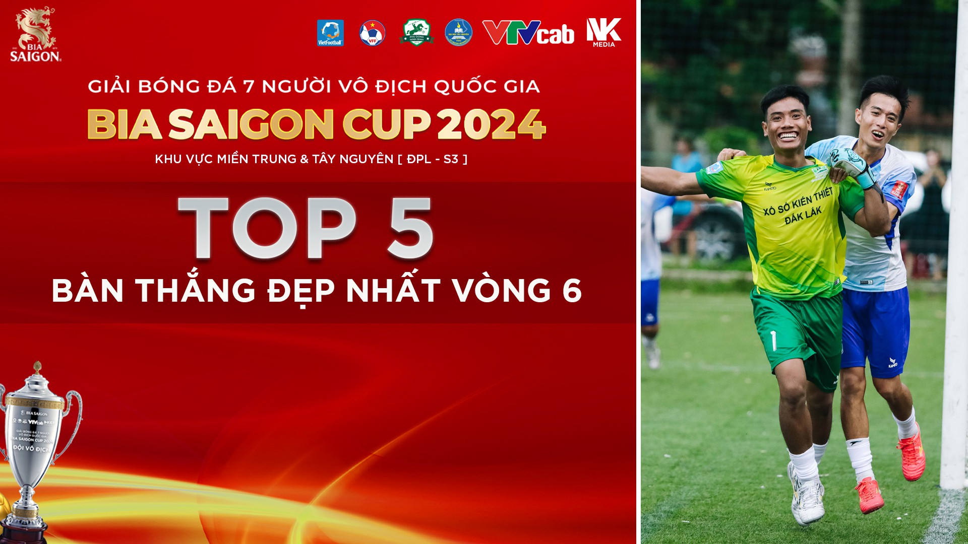 Bình chọn bàn thắng đẹp nhất vòng 6 ĐPL-S3